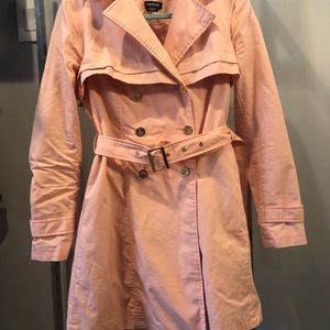 Bebe Trench Coat Peach Size M